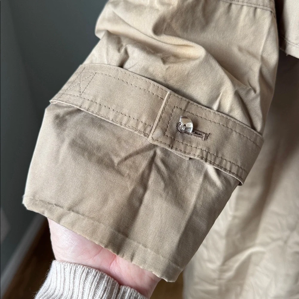 London Fog Tempo Europa vintage khaki mid length‎ trench coat 8P